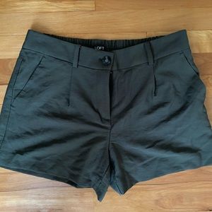 LOFT Dark Green Shorts